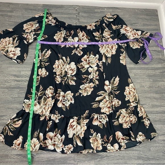 Moa Moa Floral Ruffle Hem Dress - Picture 7 of 10